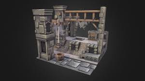 3d Model Piranesi Prison Voxel By Exm 3d Model Model Prison