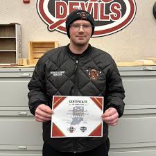 Congratulations to senior, Derrick Schmidt! Derrick has successfully  completed the course of study to meet the requirements set forth by the  NFPA 1001 Standard of Fire Fighter Professional Qualification! #RDP