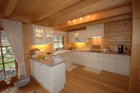 Log Home Unterwossen Rural Kitchen Blockhaus Unterwossen Landliche Kuche Interior Design Kitchen Small House Interior Rustic Kitchen Design