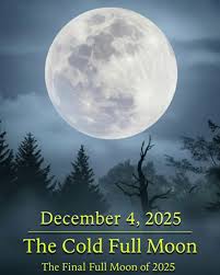 🌕 Super Cold Moon Is Coming! ❄️✨ On December 4, the Moon will reach its  full phase right around perigee—its closest point to Earth. That means it  will be about 27,000 km (