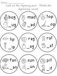 Rhyming Words Activity Pages And Go Fish Game Rhyming Words Activities Rhyming Words Word Activities