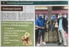 1 x 2 gladbach fussballkarten edeka bruggemeier kevelaer facebook. Edeka Stenger Spendet Lebensmittel Grenzenlos E V