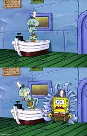 Spongebob Comes Through The Wall Memetemplatesofficial
