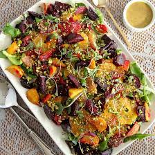 Roasted Beet And Citrus Salad Beet Salad Recipes Healthy Summer Salads Roasted Beets