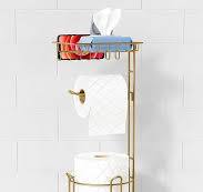 Amazon.com: Goozii Gold Free Standing Toilet Paper Holder ...