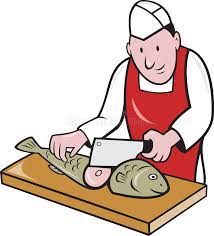 Clip art vector of bsushi chef butcher fishmonger cartoon. Sushi Chef Butcher Fishmonger Cartoon Stock Vector Illustration Of Cartoon Fish 29866272