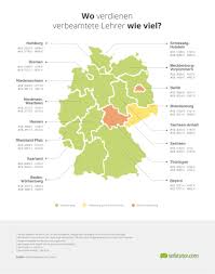 Das angegebene gehalt ist ein bruttowert. Infografik Wo Verdienen Lehrer Wie Viel Lehrer Studium Lehramt Lehramt Grundschule