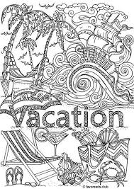 How can you forget your needs on your summer vacation if you include this summer doodle art coloring page? Pin On Products