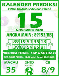 Pin Di Kalender Togel Singapore
