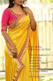 Lovely Combination Of Yellow And Pink Pink Blouse Designs Pattu Saree Blouse Designs Silk Saree Blouse Designs