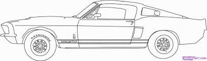 Mustang Coloring Pictures Mustang Shelby Coloriage Voiture De Course Dessin Voiture