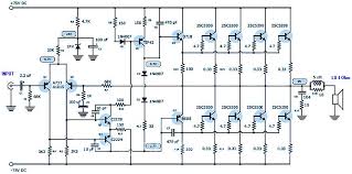 12+ a1941 c5198 amp circuit. 400 Watt 70 Volt Amplifier Schematic Pcb Layout Design