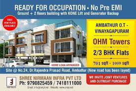 Flats For Sale At Ambattur Area Measuring 701 708 962 1009 Sq Feet 2bhk And 3bhk Unfurnished Flat Price Starts At Rs New Roads Building Flats For Sale