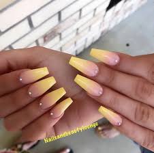 Coffin nails;almond nails;gel nails;prom nails;kylie jenner nails;rose gold nails. Pin By Natalie Butler Life Coach On Nails Ambre Nails Rhinestone Nails Ombre Nail Designs