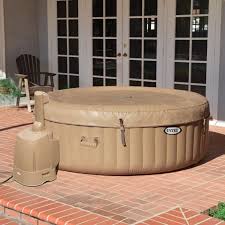 Inflatable Hot Tub Sets Up In Just 20 Minutes Inflatable Hot Tubs Spa Hot Tubs Round Hot Tub