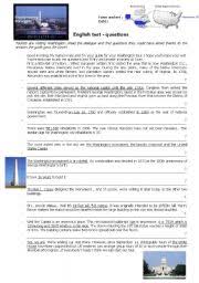 Mr smith goes to washington worksheets teaching worksheet of mrith goes to washington yahoo answers this video worksheet is designed to accompany the frank capra classic mr smith goes to. Test Questions Washington Dc Esl Worksheet By Feenanou