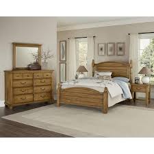 Coastal living with bright whites twin beds perfect for your. Bedroom Sets American Oak 425 5 Pc Queen Poster Bedroom Set At Rife S Tv Furniture And Appliance