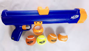 An automatic ball launcher for dogs finally offers a solution for our beloved pals and, not only is it safer than a pitching. Nerf Dog Tennis Ball Blaster Review Who Said Nerf Is For Kids Woof Whiskers