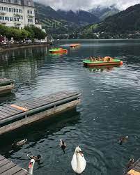 Europe Austria Zeelamsee Kaprun Lake Birds اوروبا النمسا زيلامسي كابرون Travel Arabic Quotes Canal