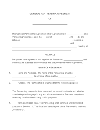 Maybe you would like to learn more about one of these? 40 Free Partnership Agreement Templates Business General