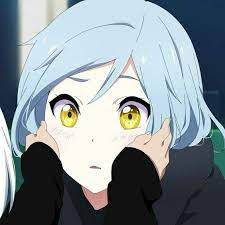 Your male anime eye drawing is complete! What Is This Anime Girl S Name And What Anime Is She From She Has Light Blue Hair And Yellow Eyes The Glasses Are Edited Quora