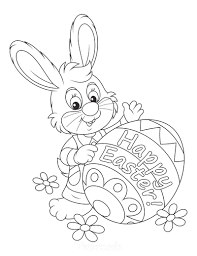 These easter bunny coloring sheets are cute therefore, this set of easter bunny coloring pages to print should be fun for your kids to engage in. 42 Easter Bunny Coloring Pages For Kids Adults Free Printables