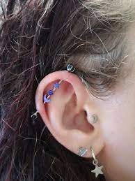 Upgraded My Scaffold Piercing Ear Piercings Industrial Earings Piercings Cool Ear Piercings