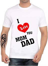 Buy Jmp I Love You Mom Dad White T Shirt At Amazon In