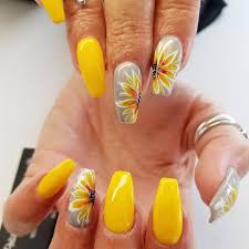 Sunflowers Sunflower Nails Sunflower Nail Art Sun Nails
