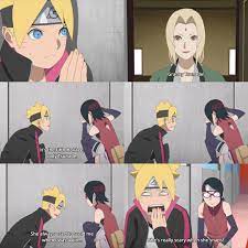 I'd like to see more moments of Young Lord Boruto & Lady Tsunade! : r/Boruto