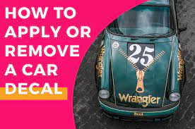 Place the vinyl lettering on your chosen surface and make sure it is straight. How To Apply Or Remove A Car Decal Bestofsigns Blog