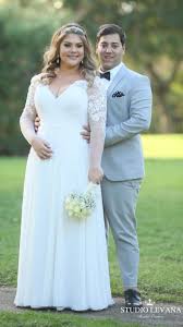 Real Curvy Bride By Studio Levana Wearing The Chloe Corset Gown For Fuller Figure Brides Curvy Bride Dress Plus Size Wedding Gowns Curvy Bride