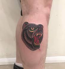 Inspired by traditional americana and infused with some of wendy's recurring lunar, lupine, feminine and mortality influences. Neo Traditional Bear Tattoo By Sid