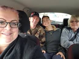 Visiting friend with treats and camera