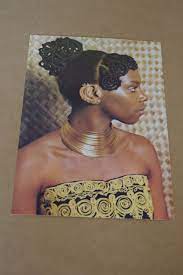 Vintage 1970 39 S Esi Sagay African Hairstyles And Braiding Postcards Lagos Nigeria 9x6 Inches African Hairstyles African Vintage