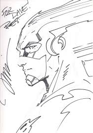 The Flash Jim Lee Comic Art Cizim