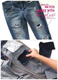 I'm going to post a whole bunch of other diy videos on. Tutorial Use Hot Glue To Patch Holes In Your Jeans Sewing