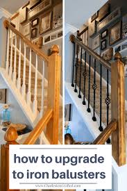 The most common stair remodel is the process of removing old wooden balusters and replacing them with new wrought iron balusters. How To Replace Wooden Balusters With Iron The Easy And Cheap Way