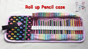Diy Pencil Case Roll Up Pencil Case Tutorial Youtube In 2020 Roll Up Pencil Case Pencil Case Tutorial Diy Pencil Case