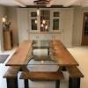 This didymos rectangular dining table has a clear tempered glass top. 1