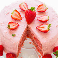 Easy Strawberry Layer Cake Frosting Using Cake Mix Averie Cooks
