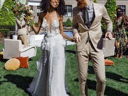 20 Casual Grooms From Real Weddings Not only do coordinated couples stand so, if you are wondering what your bride and groom dress color combination should be the matching gown and suit color combination. 20 casual grooms from real weddings