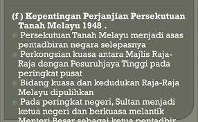 Yang dijajah) yang digalakkan oleh pbb. Kepentingan Perjanjian Persekutuan Tanah Melayu