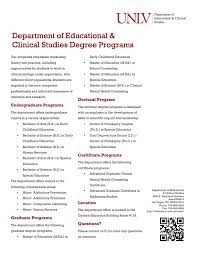 Department Of Educational Clinical Studies Education College Education School Counseling