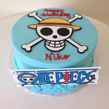 One Piece Birthday Cake Stuffedcakes Customcakes Getstuffed Handpaintedcake Onepiece One Piece Birthdays Anime Cake Candy Birthday Cakes
