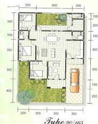 Luas tanah 196 m2 luas bangunan 255 m2 lt. Denah Rumah Minimalis Type 90 Brick House Plans Small House Plans House Plans
