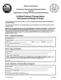 Craigslist isn't the only way! Fillable Online Ct A Self Issued Firewood Transportation Certificate Ct Gov Ct Fax Email Print Pdffiller
