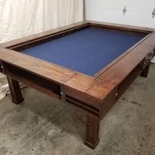 Walnut Game Table With 10 Drawers Etsy In 2020 Table Games Board Game Table Pool Table Felt