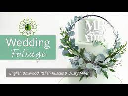 Flower Pro Wedding Foliage Mold Makes Six Different Leaves Ideal For Weddings Including Silver Dollar Eucalyptus Baby Blu Dusty Miller English Boxwood Foliage