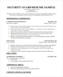 Security Guard Resumes 10 Free Word Pdf Format Download Free Premium Templates